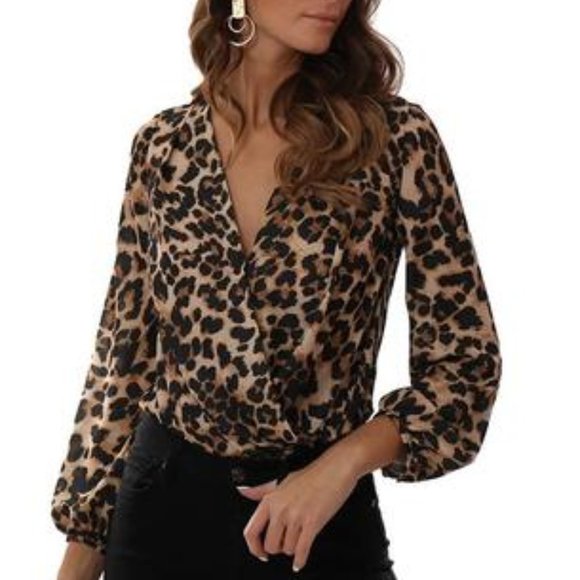 Amanda Uprichard Leopard Print Thong Bodysuit